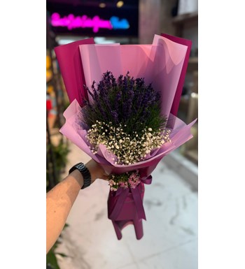 Lavanta çiçek buket